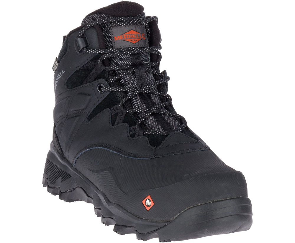 Kozaki Merrell Męskie Czarne - Thermo Adventure 6\" Ice+ Waterproof Comp Toe - 416735-CJG